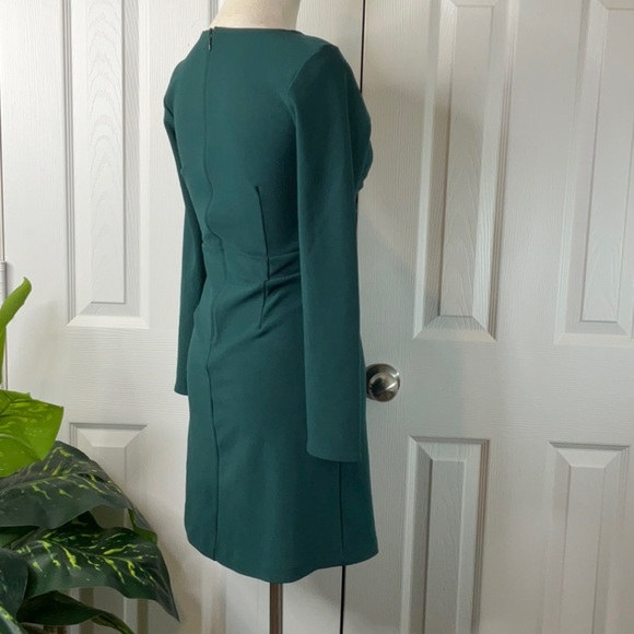 Abercrombie & Fitch Mini Dress Teal Ring-Front Event Size S - Picture 7 of 11